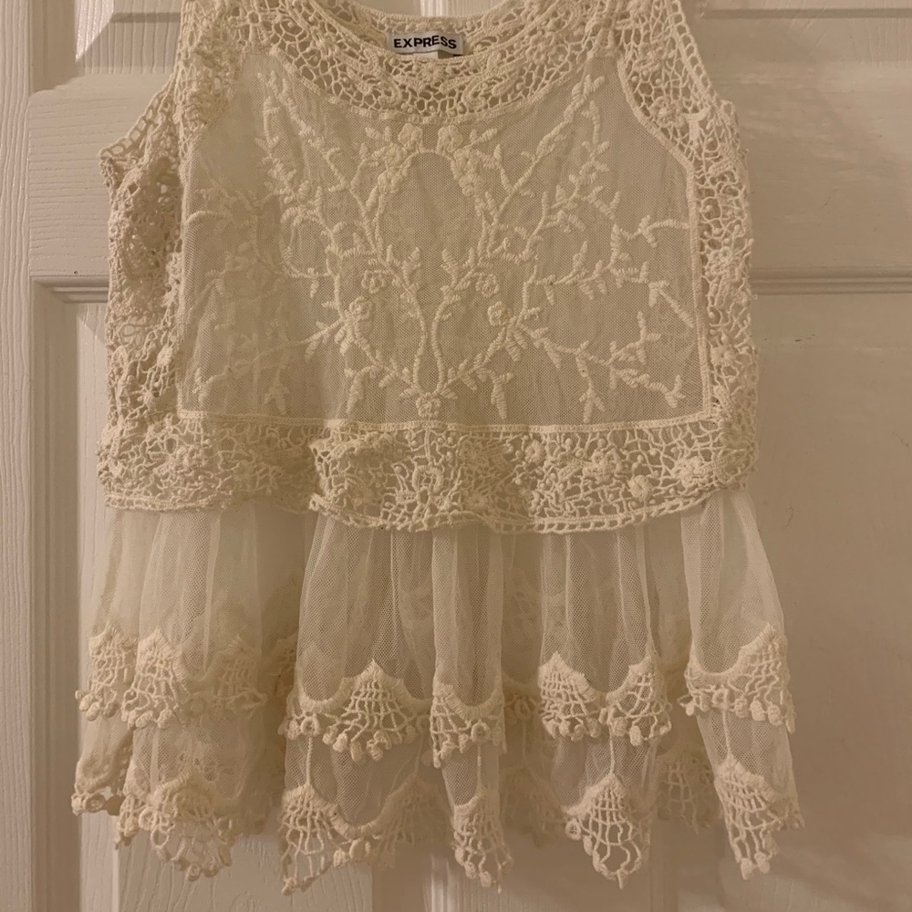 Express Crochet Top Xs